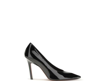 Amina Muaddi Black Lamb Ovis Aries Aries High Heel Pumps