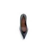 Amina Muaddi Black Lamb Ovis Aries Aries High Heel Pumps - Image 4