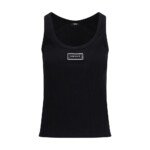 Top Versace Negru din Bumbac