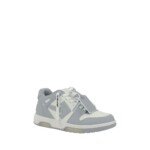 Off-White Gray Polyester Low Top Sneakers - Image 2