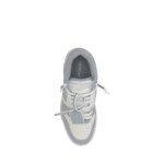 Off-White Gray Polyester Low Top Sneakers - Image 4