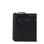 Comme Des Garçons Black Calf Leather Bos Taurus Wallet - Image 3