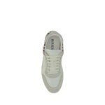 Burberry White Rubber Low Top Sneakers - Image 4