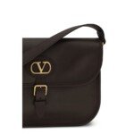 Valentino Garavani Brown Calf Leather Bos Taurus Shoulder Bag - Image 4
