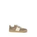 Valentino Garavani Beige Calf Leather Bos Taurus Low Top Sneakers