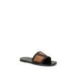 Valentino Garavani Black Goatskin Flat Sandals - Image 2