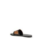 Valentino Garavani Black Goatskin Flat Sandals - Image 3