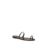 Sandale Giuseppe Zanotti Icon Ring Maro din Piele - imagine 2