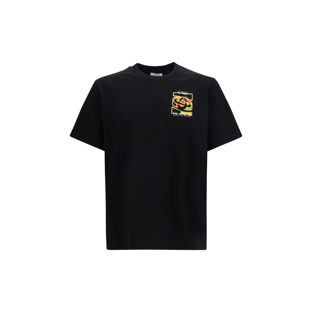 10144212.jpeg Casablanca Black Cotton T-Shirt - Image 1