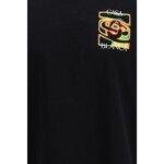 Casablanca Black Cotton T-Shirt - Image 3