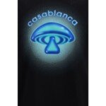 Casablanca Black Cotton T-Shirt - Image 3