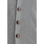 Brunello Cucinelli Gray Cotton Cardigan - Image 3