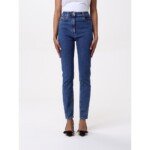 Elisabetta Franchi Blue Denim High-Waisted Jean