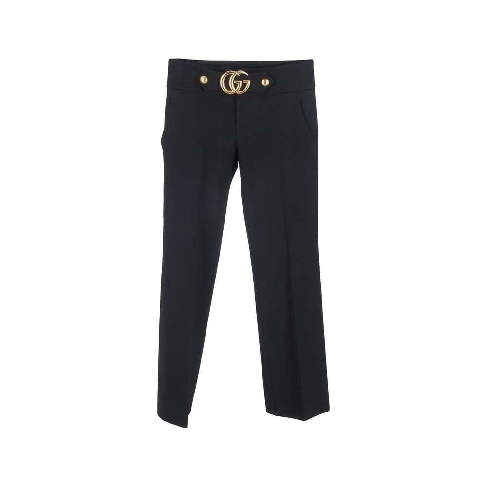 10151772.jpeg Gucci Black Viscose Dress Pants - Image 1