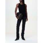 Saint Laurent Black Cotton Straight-Leg Jeans - Image 2