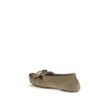 Paris Texas Gray Calf Leather Bos Taurus Moccassin - Image 3