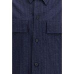 Balmain Blue Cotton Coat - Image 3
