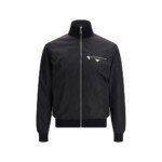 Prada Black Fleece Wool Shell Jacket - Image 2