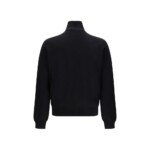 Prada Black Fleece Wool Shell Jacket - Image 3
