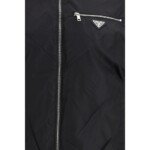 Prada Black Fleece Wool Shell Jacket - Image 6