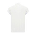 Brunello Cucinelli White Elastane T-Shirt - Image 3