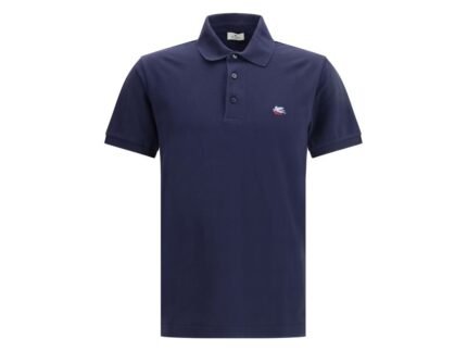 Etro Blue Cotton Polo Shirt