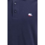 Etro Blue Cotton Polo Shirt - Image 3