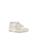 Off-White Beige Polyester Low Top Sneakers - Image 2