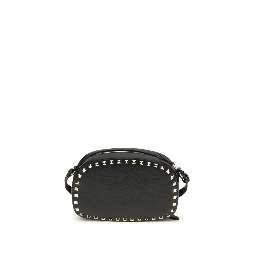 10194677.jpeg Valentino Garavani Black Calf Leather Bos Taurus Shoulder Bag - Image 1