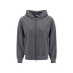 Brunello Cucinelli Gray Cotton Sweatshirt