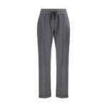 Brunello Cucinelli Gray Cotton Casual Pants