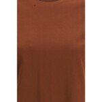Brunello Cucinelli Brown Cotton T-Shirt - Image 3