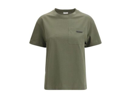 Brunello Cucinelli Bicolor Cotton T-Shirt