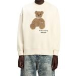 Palm Angels White Cotton Sweatshirt - Image 2