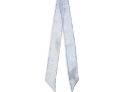 Alexander McQueen Blue Silk Scarf