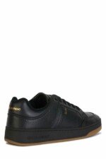 Saint Laurent Black Calf Leather Low Top Sneakers - Image 3