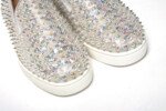 Christian Louboutin White Ab/Clear Ab Roller Boat Woman Flat Sneaker - Image 8