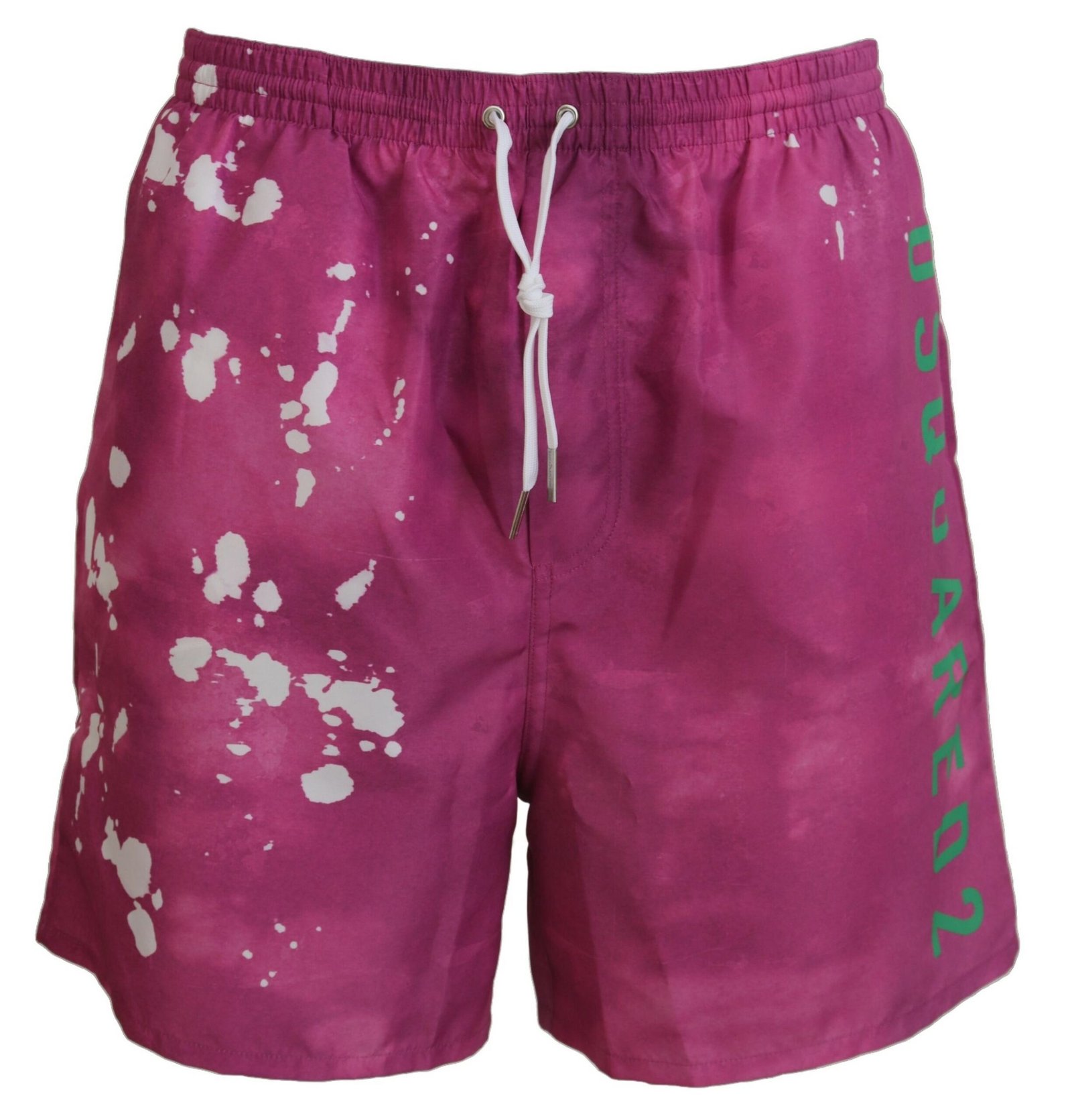 4224560.jpg Dsquared² Pink Tie Dye Logo Men Beachwear Shorts Swimwear - Image 1