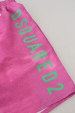 Dsquared² Pink Tie Dye Logo Men Beachwear Shorts Swimwear - Image 6