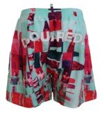 Dsquared² Multicolor Printed Beachwear Shorts Swimwear - Image 3
