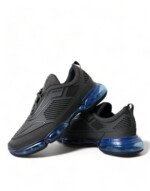 Prada Black Blue Rubber Knit Slip On Low Top Sneakers Shoes - Image 7