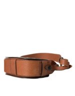 Balenciaga Black Brown Exotic Skin Leather Vertical Crossbody Purse Bag - Image 4