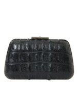 Balenciaga Black Exotic Skin Leather Shoulder Crossbody Box Clutch Bag - Image 3