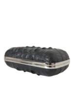 Balenciaga Black Exotic Skin Leather Shoulder Crossbody Box Clutch Bag - Image 6