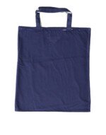 Prada Blue Jersey Fabric Logo Shoulder Shopping Tote Shopping Bag - Image 4