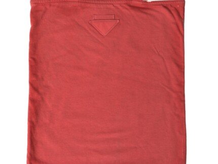 Prada Red Jersey Fabric Logo Shoulder Shopping Tote Bag