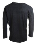 Dsquared² Black Cotton Linen Long Sleeves Pullover Sweater - Image 3