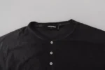 Dsquared² Black Cotton Linen Long Sleeves Pullover Sweater - Image 4