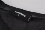Dsquared² Black Cotton Linen Long Sleeves Pullover Sweater - Image 5