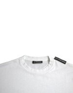 Balenciaga Off White Cotton Jersey Round Neck T-shirt - Image 4